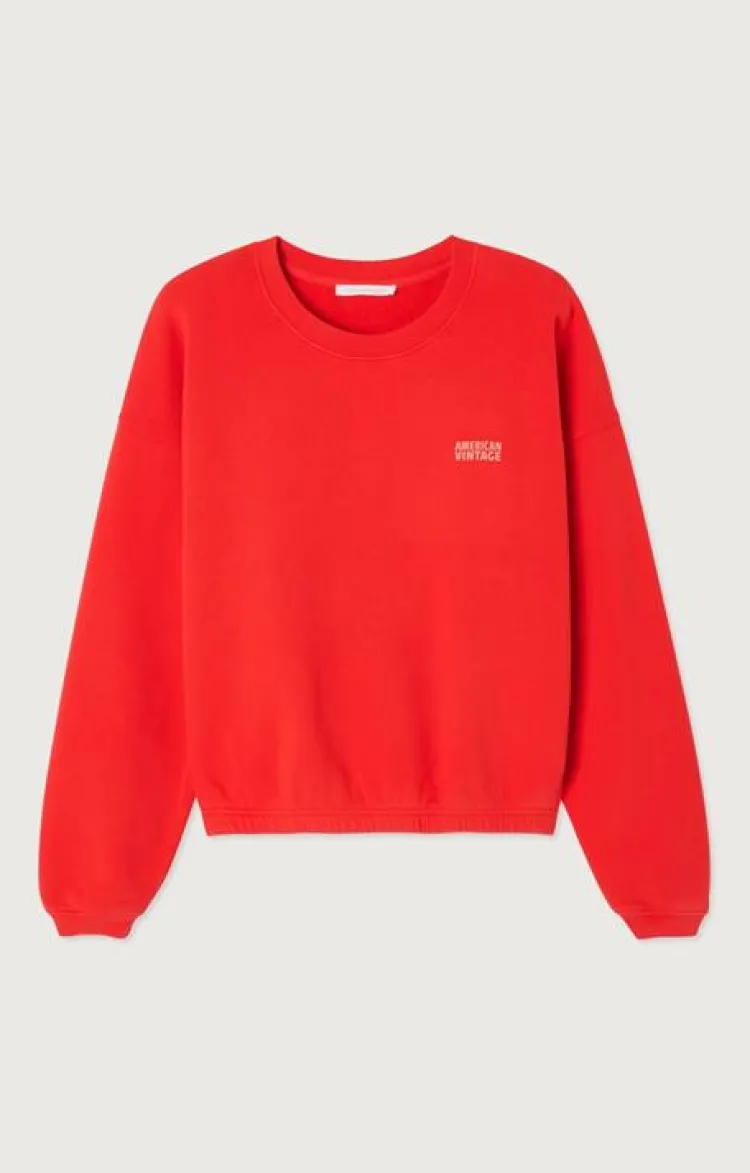 American Vintage Sweater Oranje IZU03AE25 New