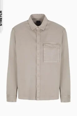 Armani Exchange Overhemd Beige 6DZC07 ZN5EZ Outlet