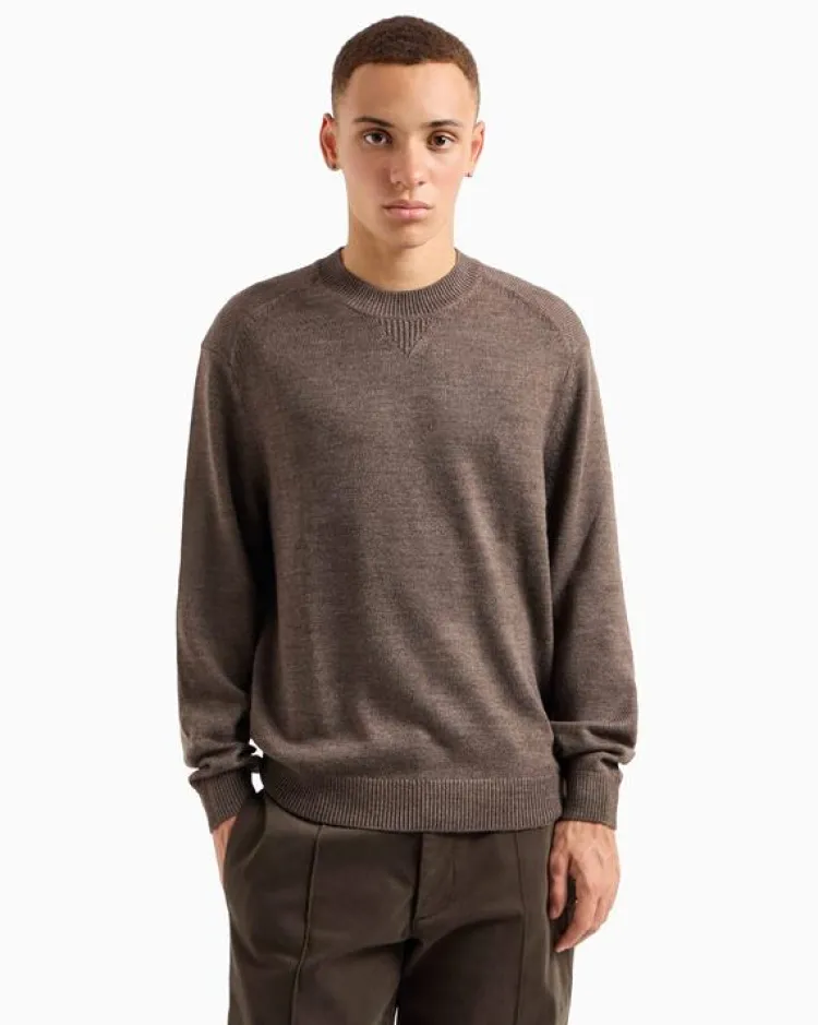 Armani Exchange Pullover Bruin 6DZM1F ZM1LZ Best