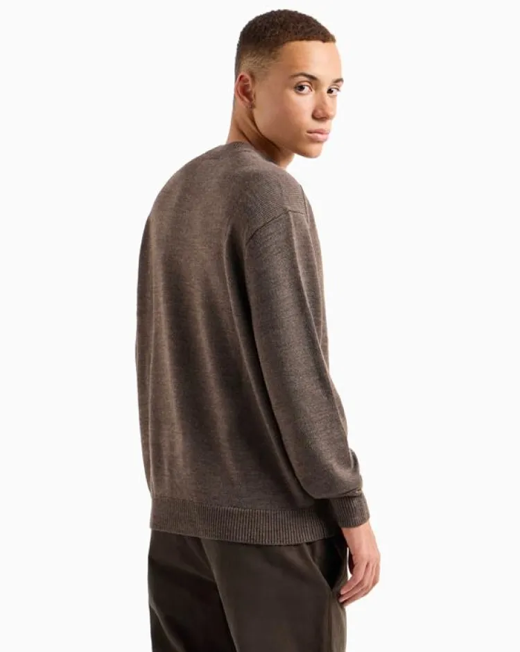 Armani Exchange Pullover Bruin 6DZM1F ZM1LZ Best