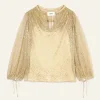 BA&SH B&SH Blouse Goud 1E25CURT Clearance