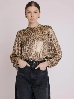 Berenice Blouse Leopard 19CYRIL4IHT Discount