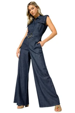 Caroline Biss Jumpsuit 1502 Blauw Sale