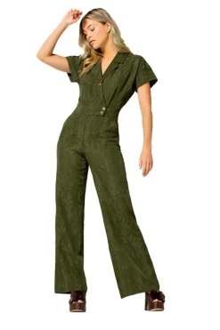 Caroline Biss Jumpsuit Groen 1541 Clearance