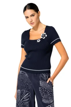 Caroline Biss Top 1261 Blauw Discount