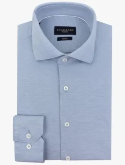 Cavallaro Napoli Overhemd 110251049 Blauw Sale