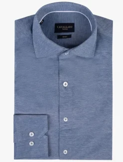 Cavallaro Napoli Overhemd 110241014 Blauw Online