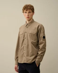 CP Company Shirtjacked Beige 17CMSH140A Clearance