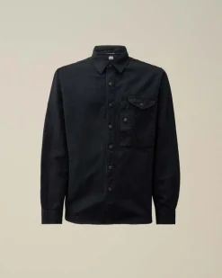 CP Company Shirtjacket Blauw 18CMSH207A Best