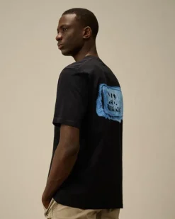 CP Company T-shirt Blauw 18CMTS143A Best
