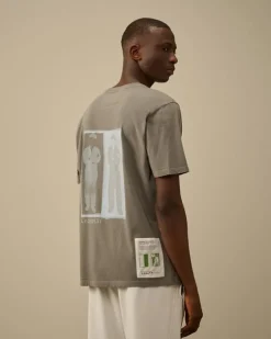 CP Company T-shirt Grijs 18CMTS307A Best