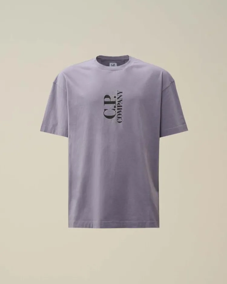 CP Company T-shirt Paars 18CMTS177A Hot