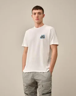 CP Company T-shirt Wit 16CMTS286A Sale