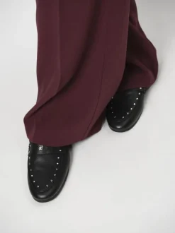 Dante 6 Broek Lucas Wide Leg Wijnrood Online