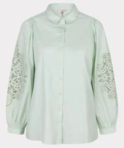 Esqualo Blouse SP24.14035 Groen Sale