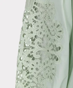 Esqualo Blouse SP24.14035 Groen Sale