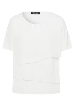 Frank Walder Blouse S52-602421000 Wit New