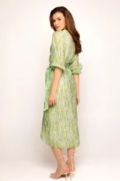 Freebird Jurk Blossom Midi Wv-Abstract-Vis-AOP-24-1 Best
