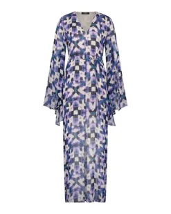 Freebird Jurk Silvana Wv-Aop-Ethnic-Vis-23-1 Clearance