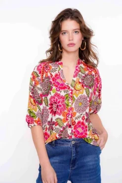 Geisha Blouse 53202-20 Hot
