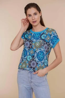 Geisha T-Shirt 42053-60 SARAH Blauw Sale