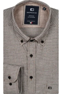 Giordano Overhemd 427301 Bruin Outlet
