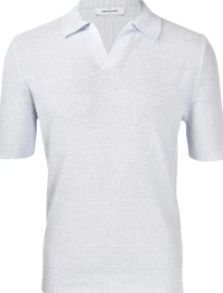 Gran Sasso Knitted Polo Blauw 23140/18640 Best