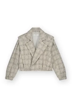 Homage Cropped Jacket Ecru Dessin Hot