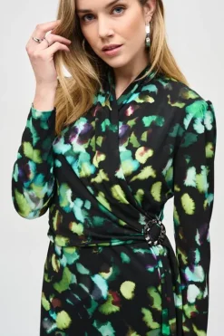 Joseph Ribkoff Jurk 243321 Groen Dessin Discount