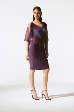 Joseph Ribkoff Jurk 243718 Paars Dessin New