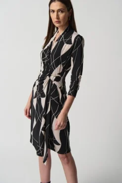 Joseph Ribkoff Jurk Zwart Dessin 233104 Discount