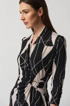 Joseph Ribkoff Jurk Zwart Dessin 233104 Discount