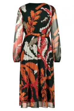 Label DOT Jurk 2423005 Lina Oranje Outlet