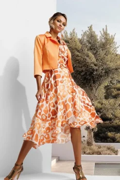Linea Raffaeli Jurk Oranje 231 815 01 Clearance