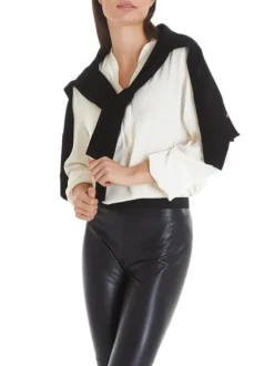 Marc Cain Essentials Blouse +E 51.03 W10 Off-white Clearance