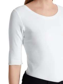 Marc Cain Essentials T-Shirt +E 48.09 J50 Wit Outlet
