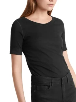 Marc Cain Essentials T-Shirt +E 48.09 J50 Zwart Online
