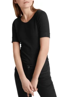Marc Cain Essentials T-Shirt +E 48.09 J50 Zwart Online