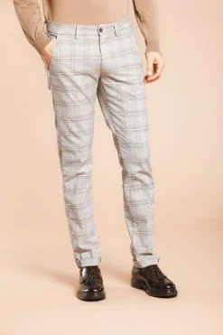 Masons Mason's Pantalon Grijs Ruit CBE718