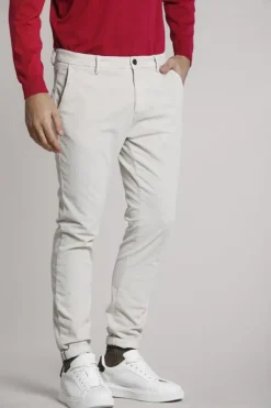 Masons Mason's Pantalon Wol Corduroy VBE061 Wit Outlet