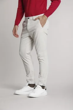 Masons Mason's Pantalon Wol Corduroy VBE061 Wit Outlet