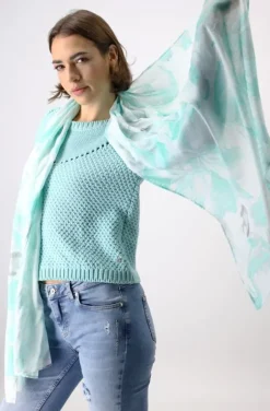 Monari Sjaal 408559 Blauw Discount