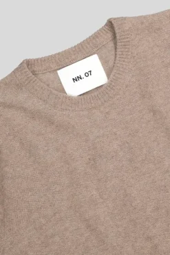 NN07 Wollen Crewneck Pullover Nigel 6585 Bruin Clearance