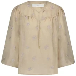 NUKUS Blouse NKS02036 Zand