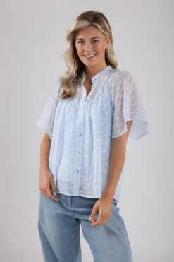 NUKUS Blouse NKS02065 Blauw New