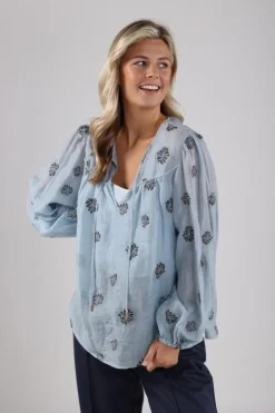 NUKUS Blouse NKS02036 Blauw Online