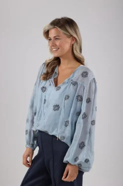 NUKUS Blouse NKS02036 Blauw Online