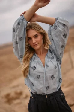 NUKUS Blouse NKS02036 Blauw Online