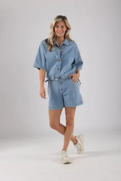 NUKUS Broek NKS09019 Blauw Hot