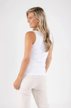 NUKUS Top FW23102 Wit Sale